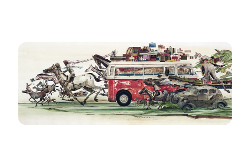 Piece titled Ghost Ride by artist Rob Sato